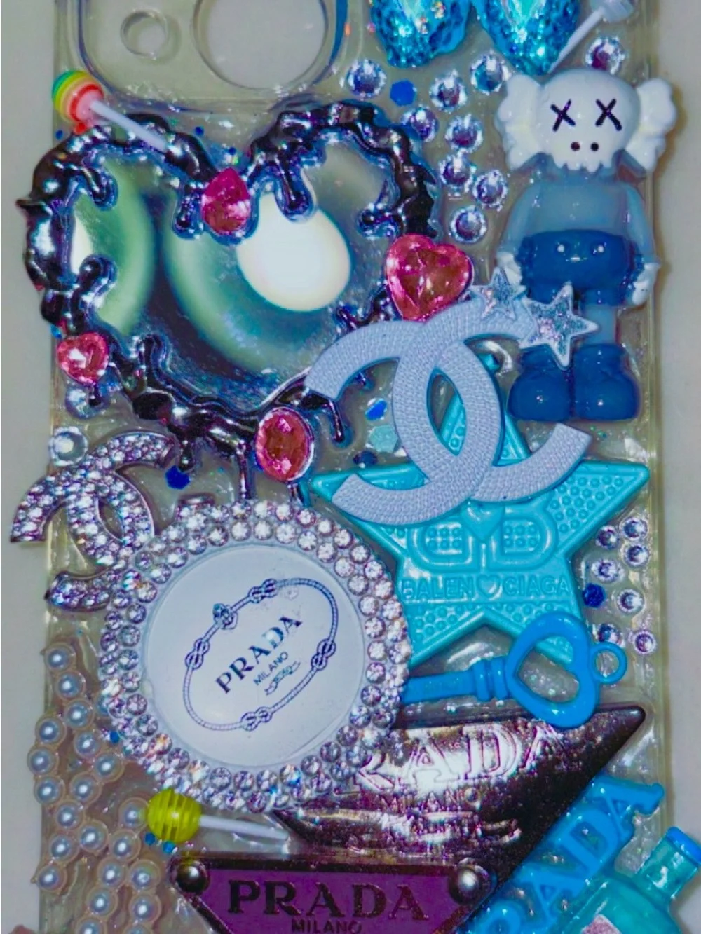 Hello Kitty Yellow Popcorn & Candy Phone Charm Case